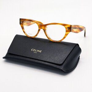 NEW CELINE EYEGLASSES CL50012I 056 HAVANA WOMEN EYEWEAR